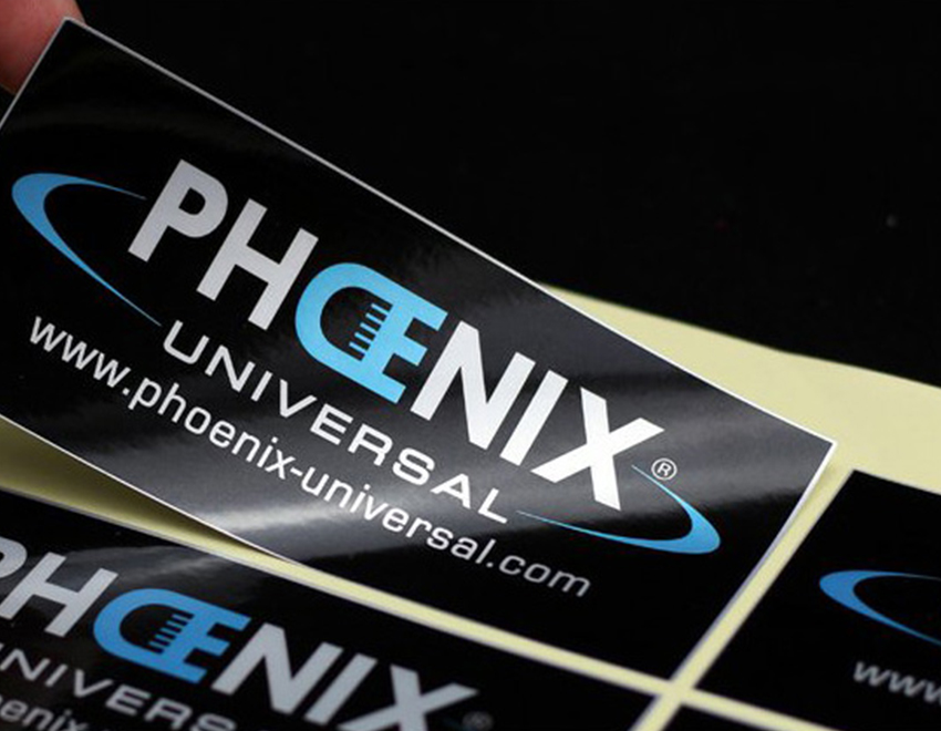 山東銅版紙彩色不干膠